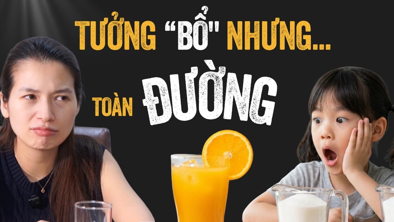 15 viên đường ẩn trong thứ bố mẹ cho con uống mỗi sáng